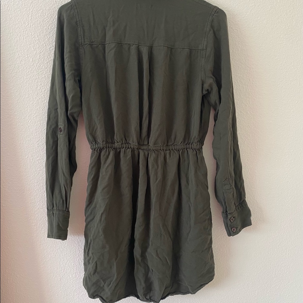 BDG Urban Outfitters Olive Green Button Down Dress - Picture 8 of 12